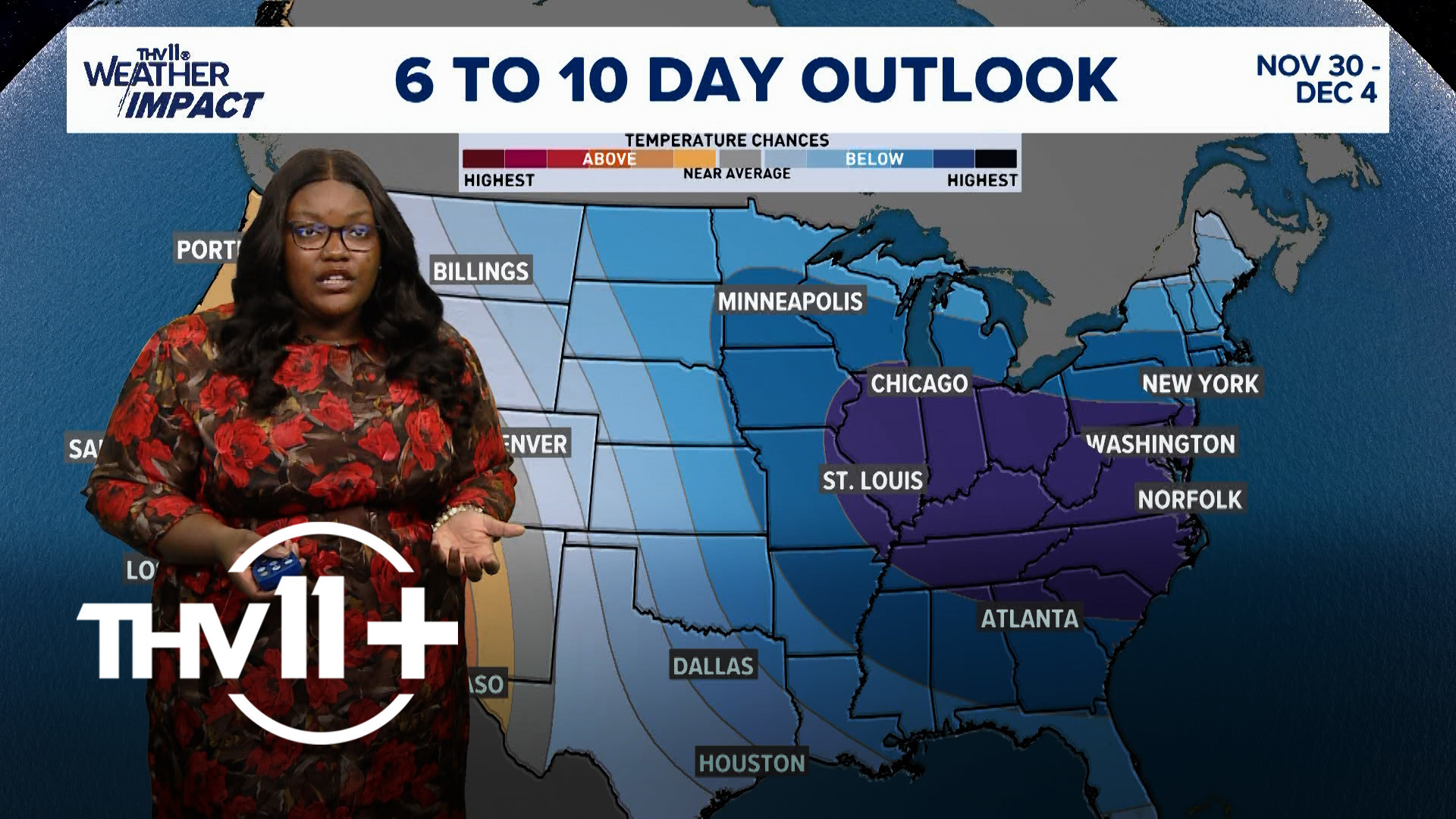 THV11+ weather forecast | Nov. 24, 2024.