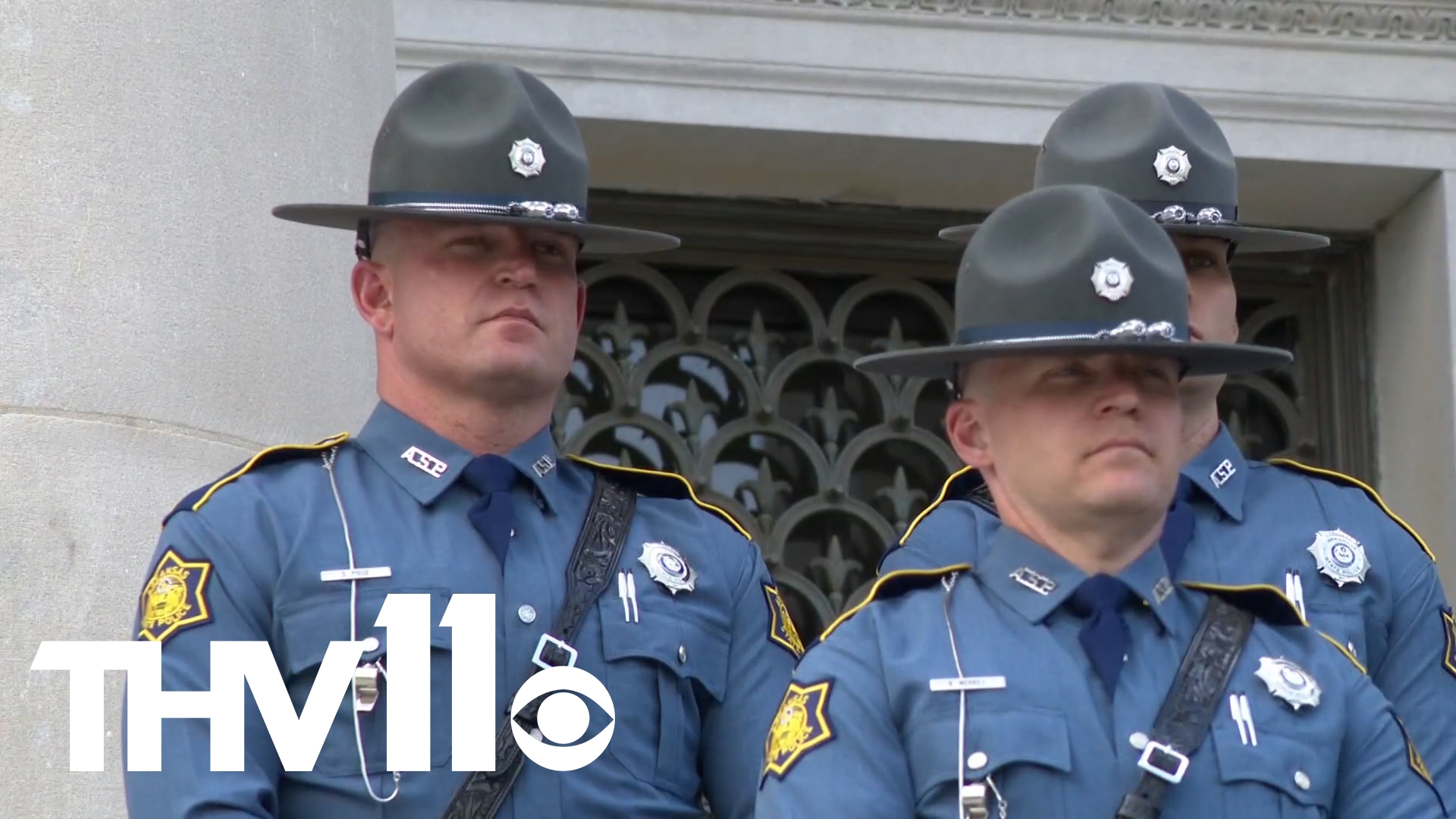 A new class of state troopers graduated and swore their oaths at the Arkansas State Capitol -- but for one trooper, wearing the badge and hat was in his genes.