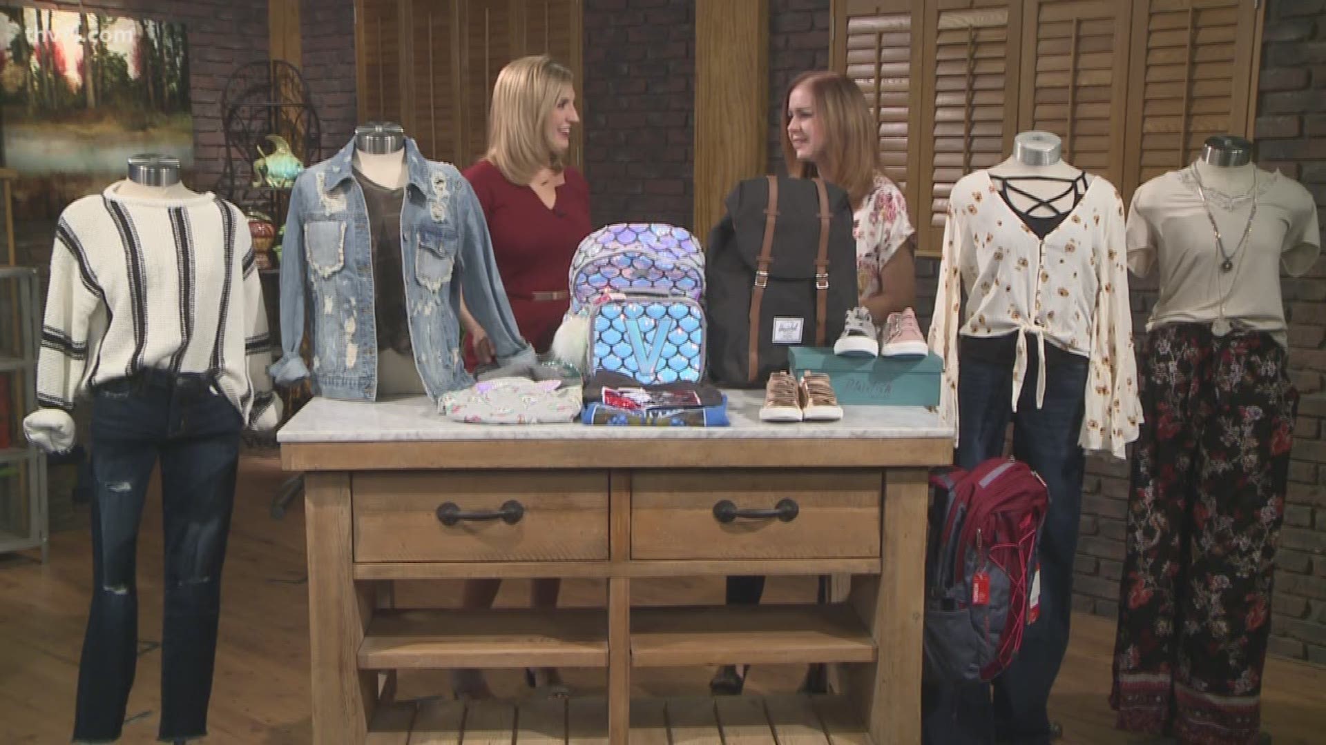 Alicia Easley shows us some of this year's back-to-school fashions.