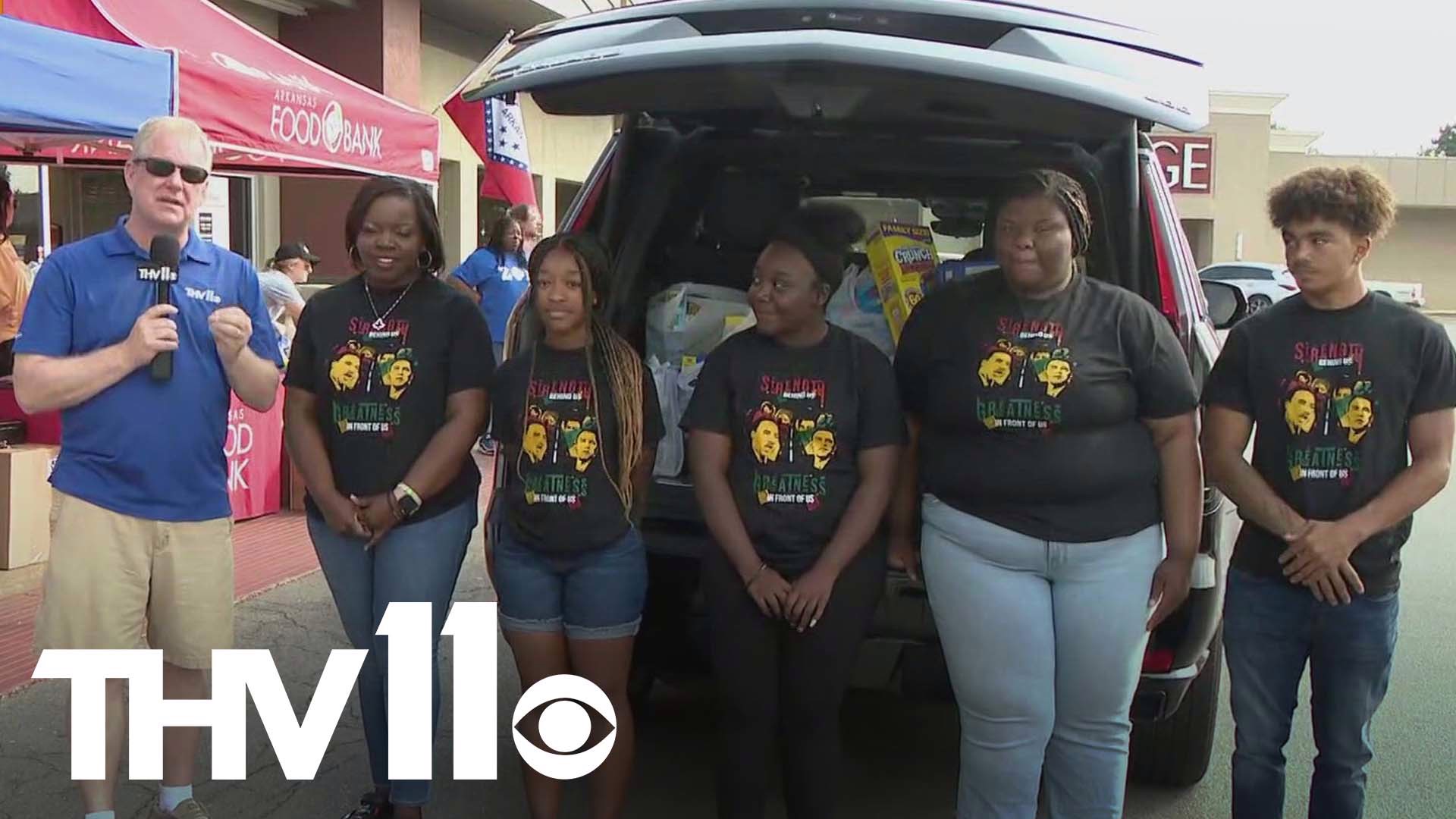 Chief Meteorologist Tom Brannon spoke with a group of Arkadelphia students helping make a difference by donating 100 items to the Summer Cereal Drive.