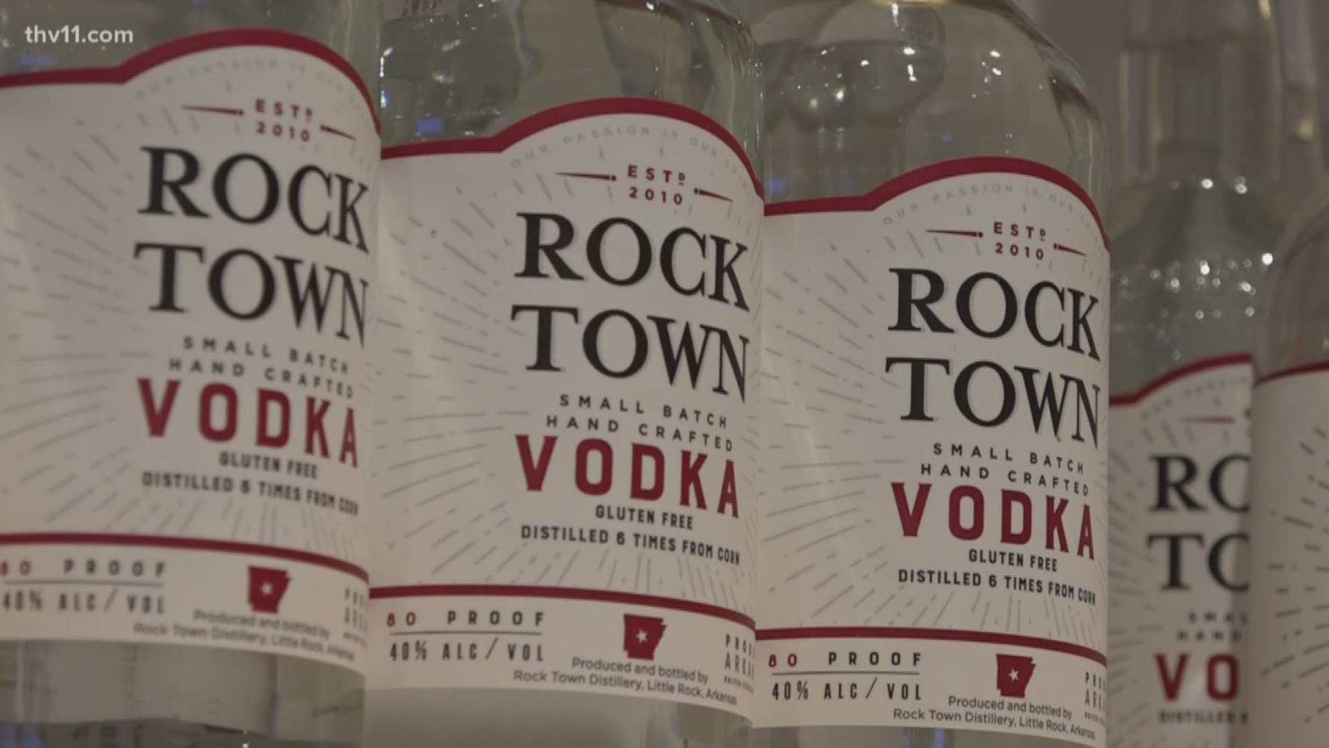 Rock Town Distillery in Little Rock is using its "high proof spirits" to make free hand sanitizer for the public to use during the coronavirus pandemic.