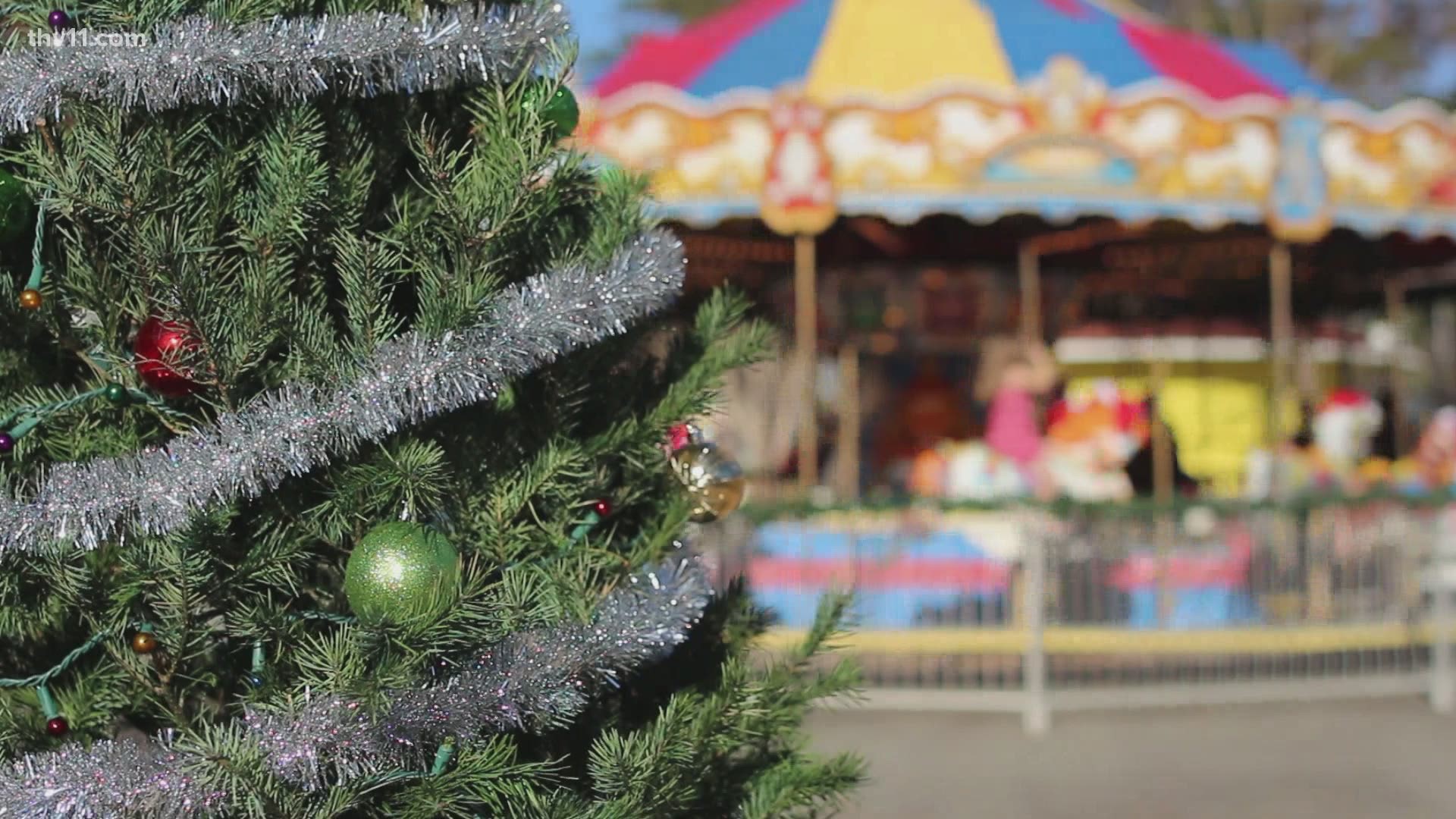 FunLand at Burns Park in North Little Rock turned into a Winter Wonderland.