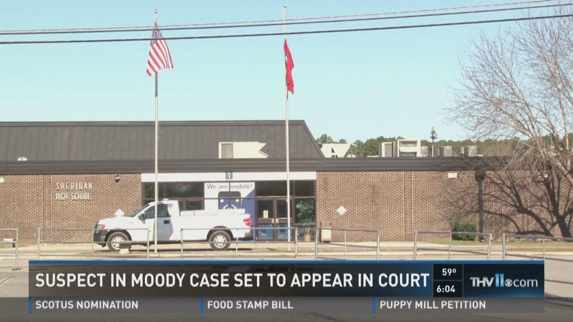 Suspect in Moody case set to appear in court