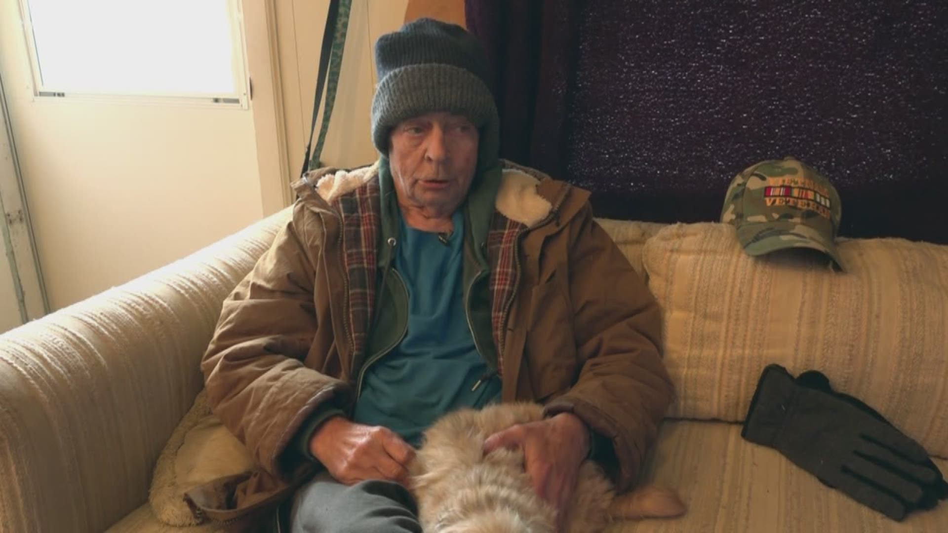 Couple takes in homeless vet and pets
