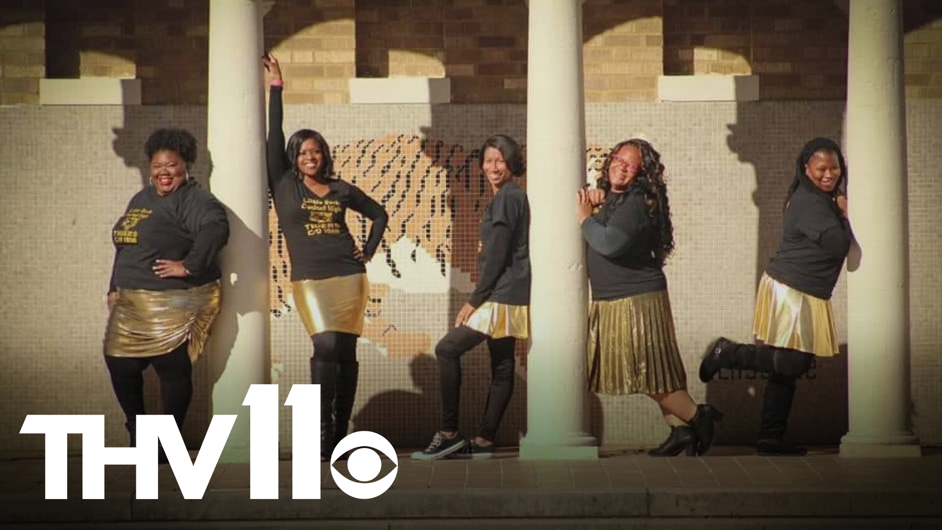 Each year, the upperclassmen at Little Rock Central High get to show off their school spirit with a special dress code featuring gold lamé metallic and black.