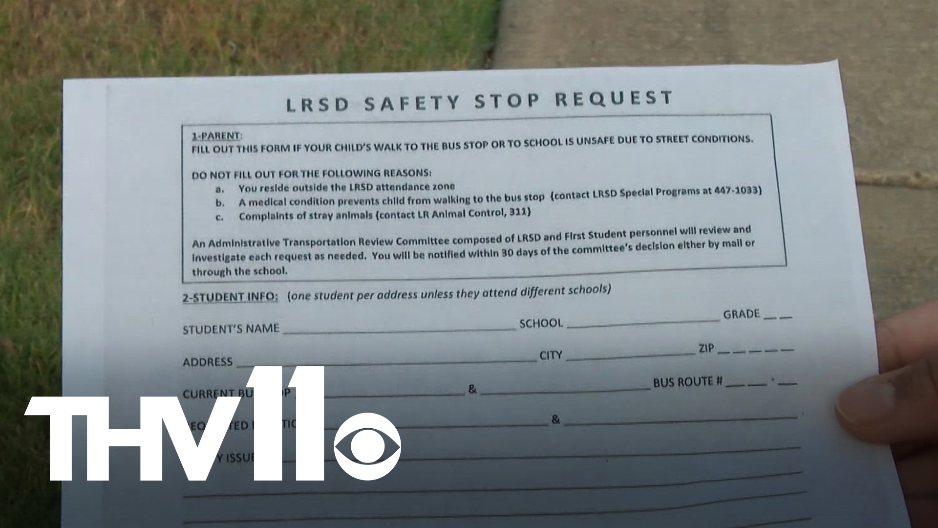 A bus stop on a busy Little Rock street has several parents concerned for their kids' safety after some close calls. One mom has been working hard to change things.