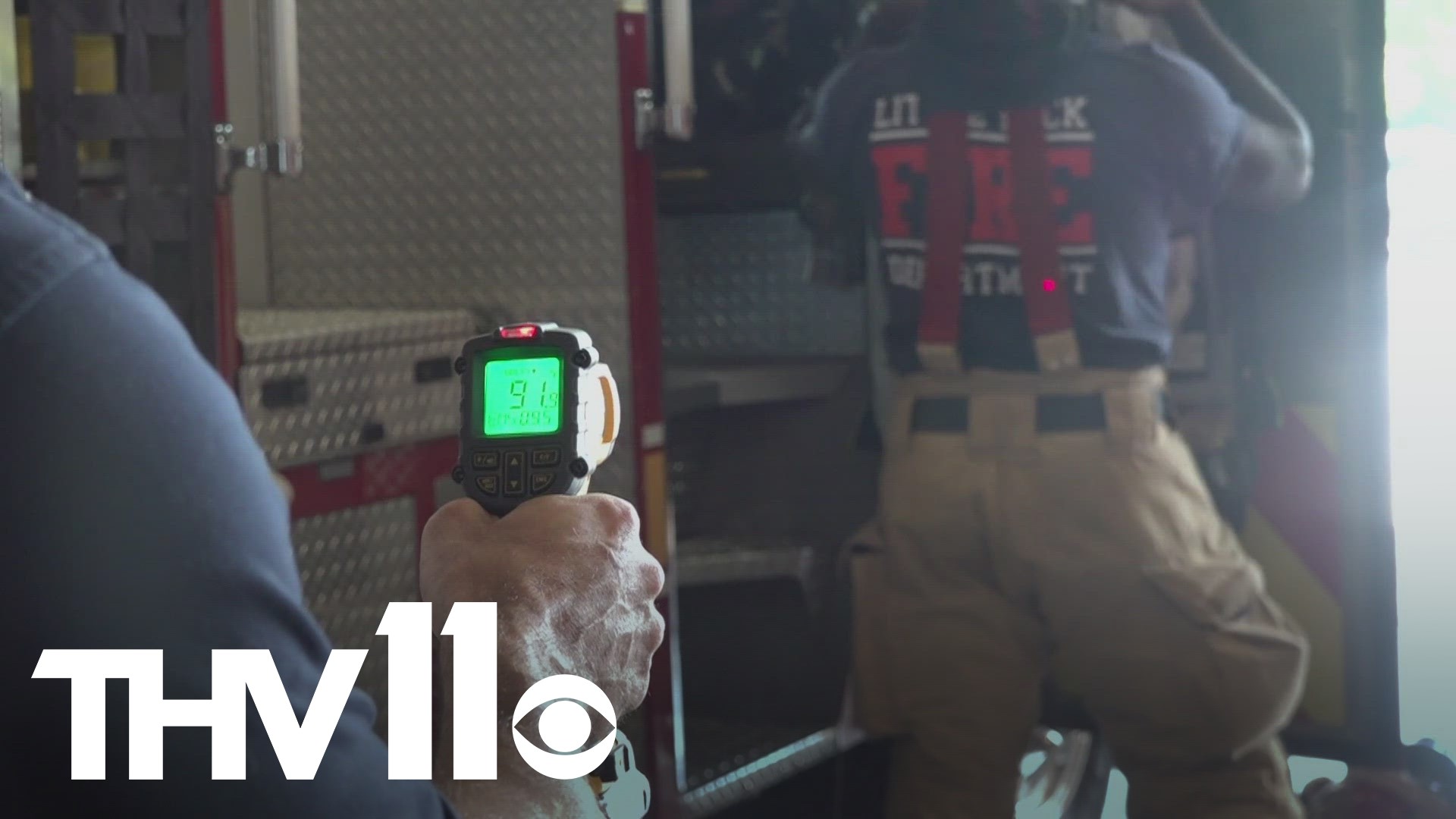 In weather like this, we all feel like we're walking into a raging fire. We're taking a look at how firefighters are working to keep themselves safe in the heat.