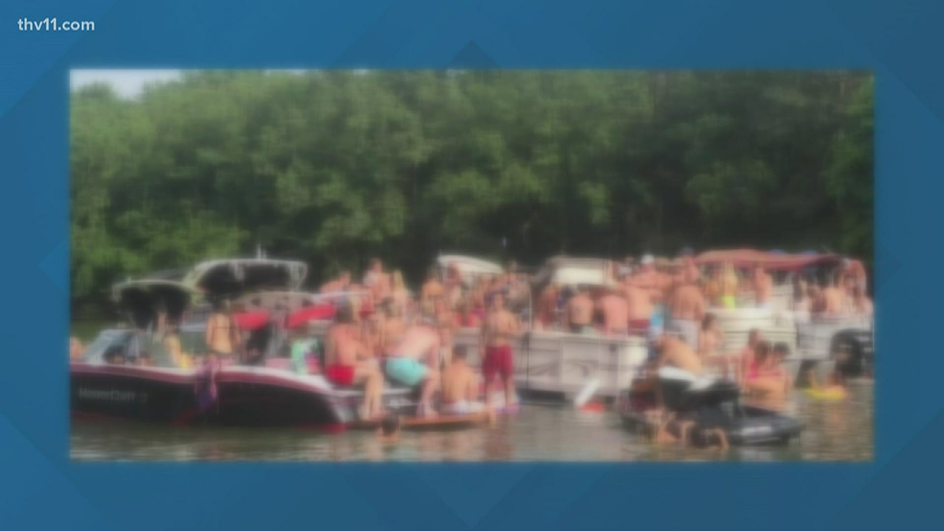 The lake is always busy on Memorial Day weekend, but this year, not everyone is happy about the large crowds gathering on Lake Hamilton in Garland County.