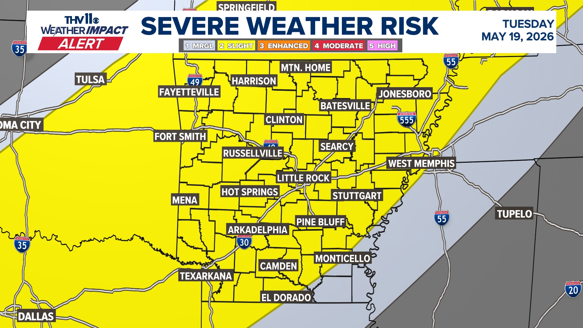 Arkansas could see multiple rounds of storms, showers this week | What ...