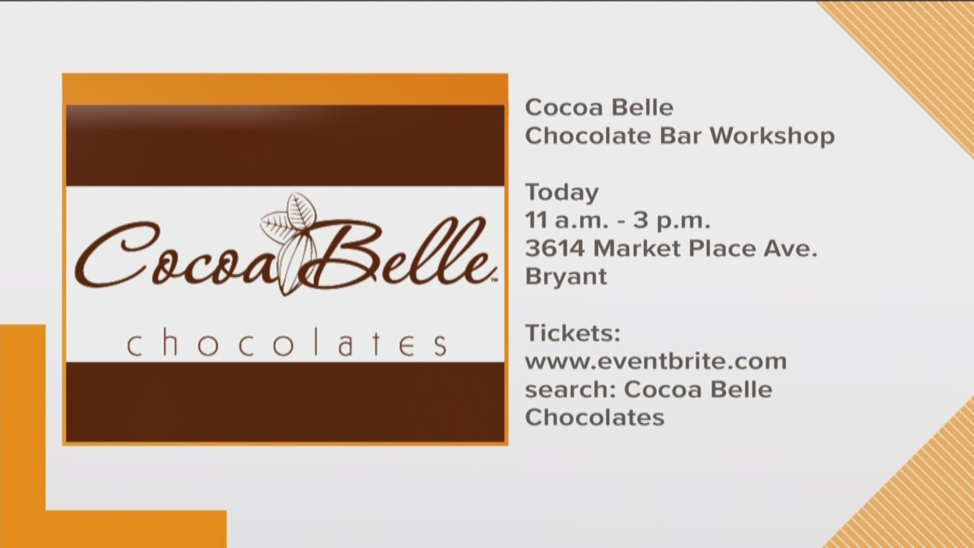 Carmen Portillo from Cocoa Belle Chocolates is here to tell us about their chocolate bar workshop.