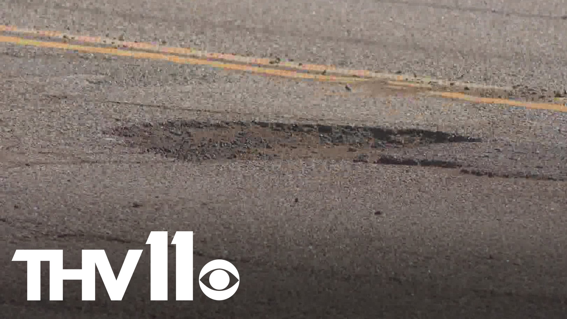 The melting snow is revealing potholes in Arkansas cities and that means crews working to fix those along with cleaning up what winter weather left behind.