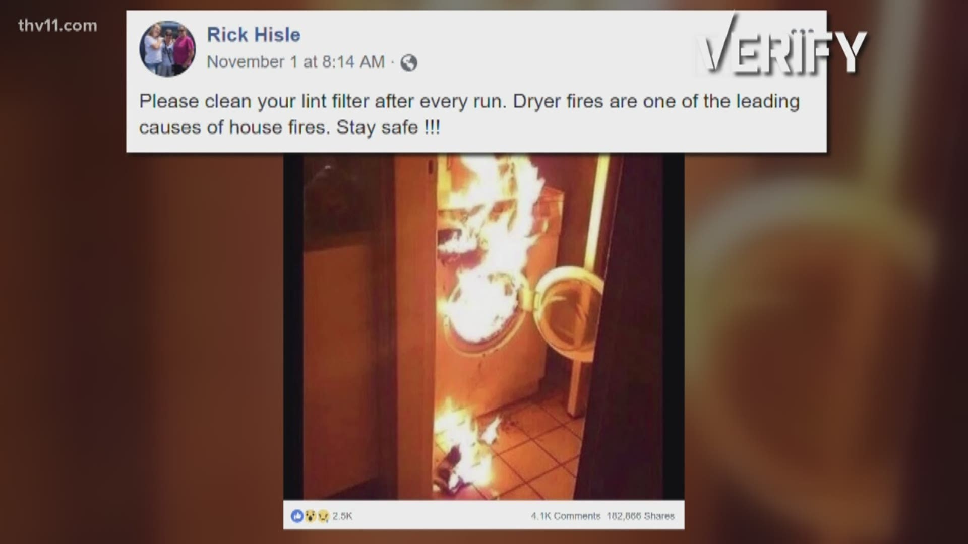 Verify ' Are dryer fires a leading cause of house fires?