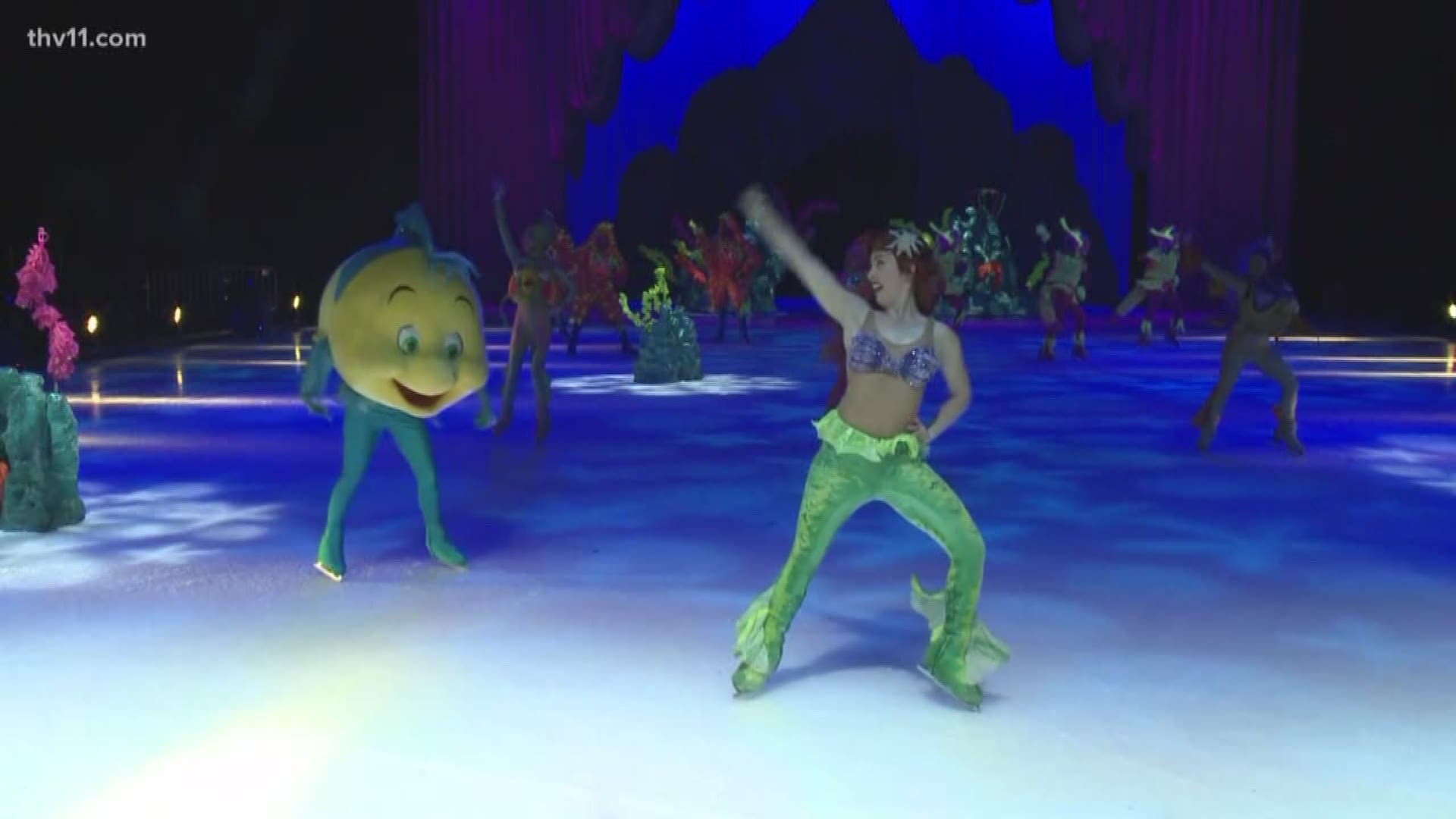 A sneak peek performance of "Under the Sea" from "The Little Mermaid."