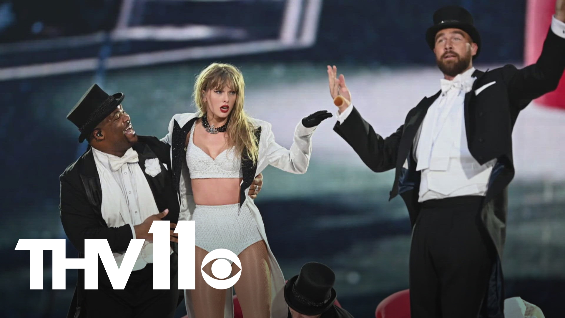 Taylor Swift will be on the "New Heights" podcast hosted by brothers Travis & Jason Kelce, where she will discuss her new upcoming album titled "Life of a Showgirl."