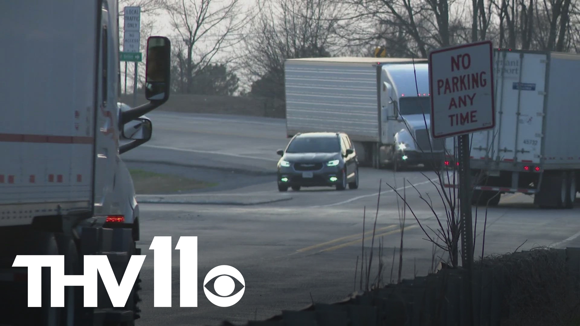 Monday's traffic is the third time in the last week that fallen debris has slowed or even temporarily shut down major highways in Little Rock.