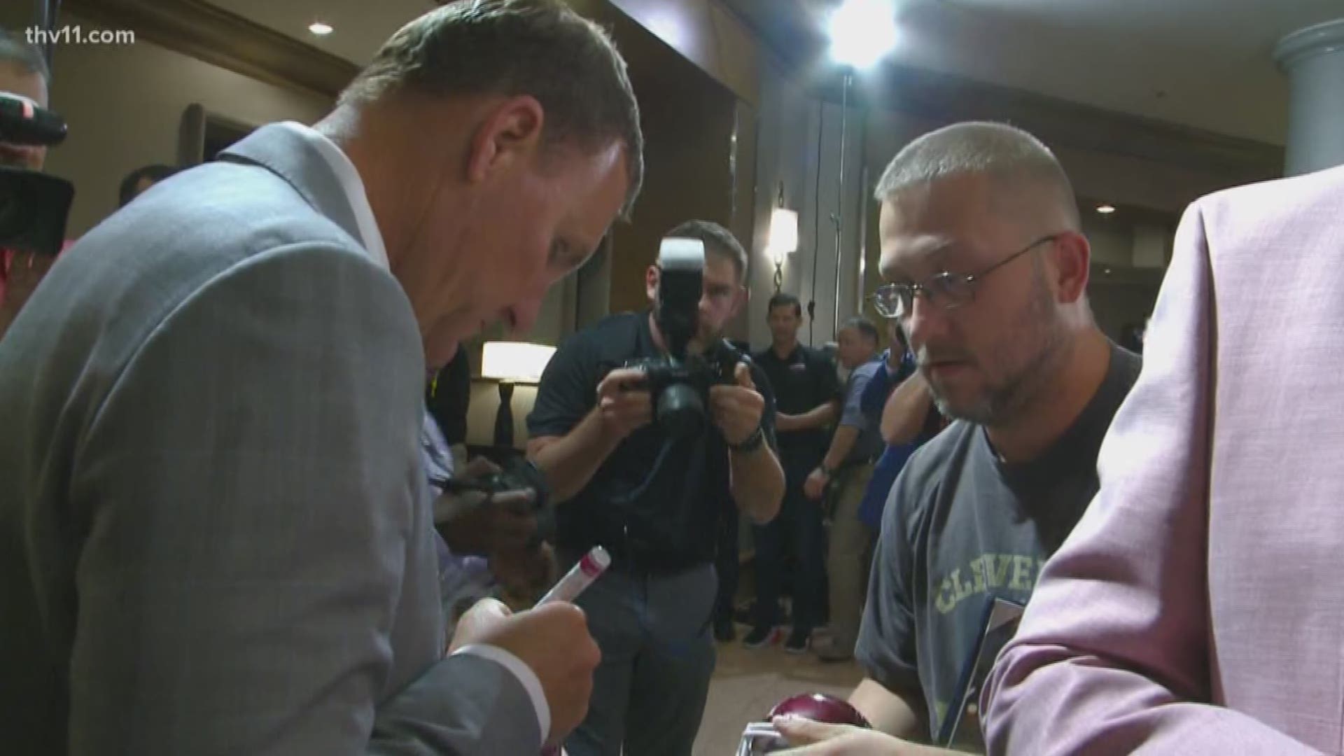 Razorbacks arrive at SEC Media Days