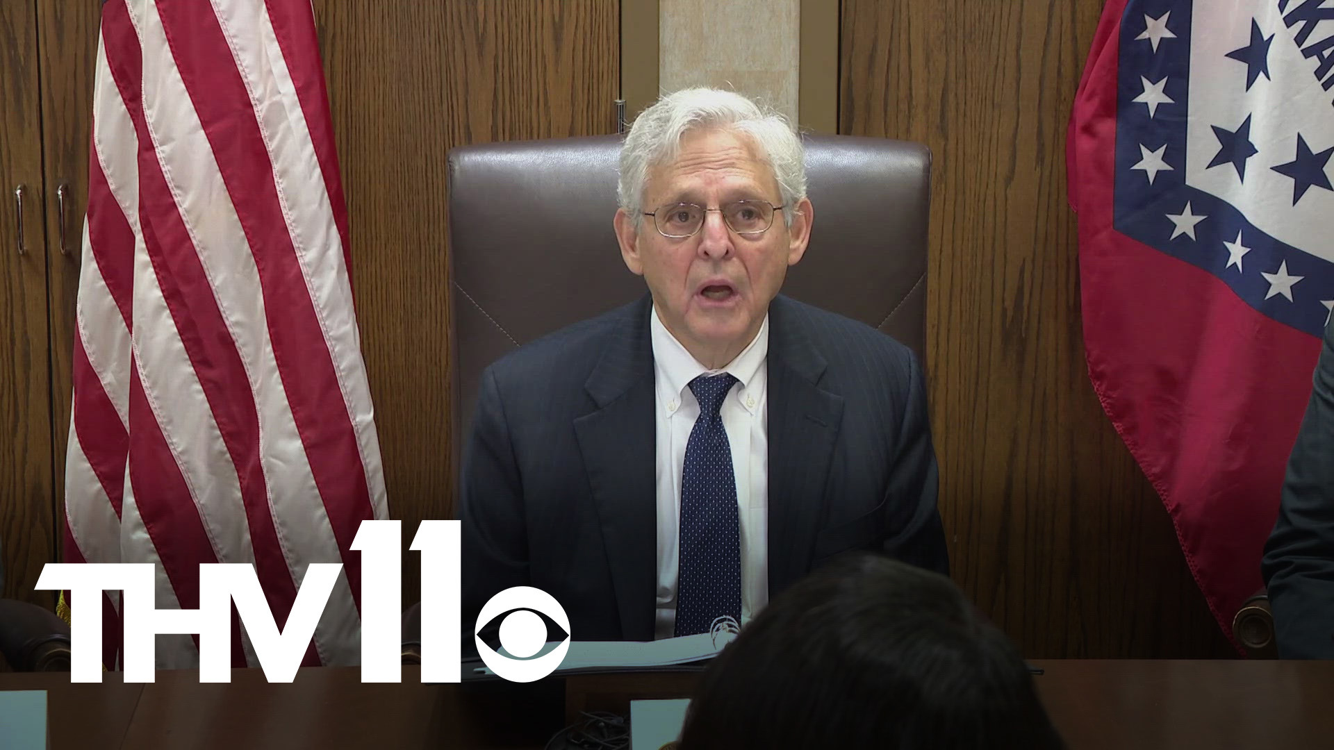 US Attorney General Merrick Garland met with a room full of state and federal officials in Arkansas to talk violent crimes and efforts to stop it.