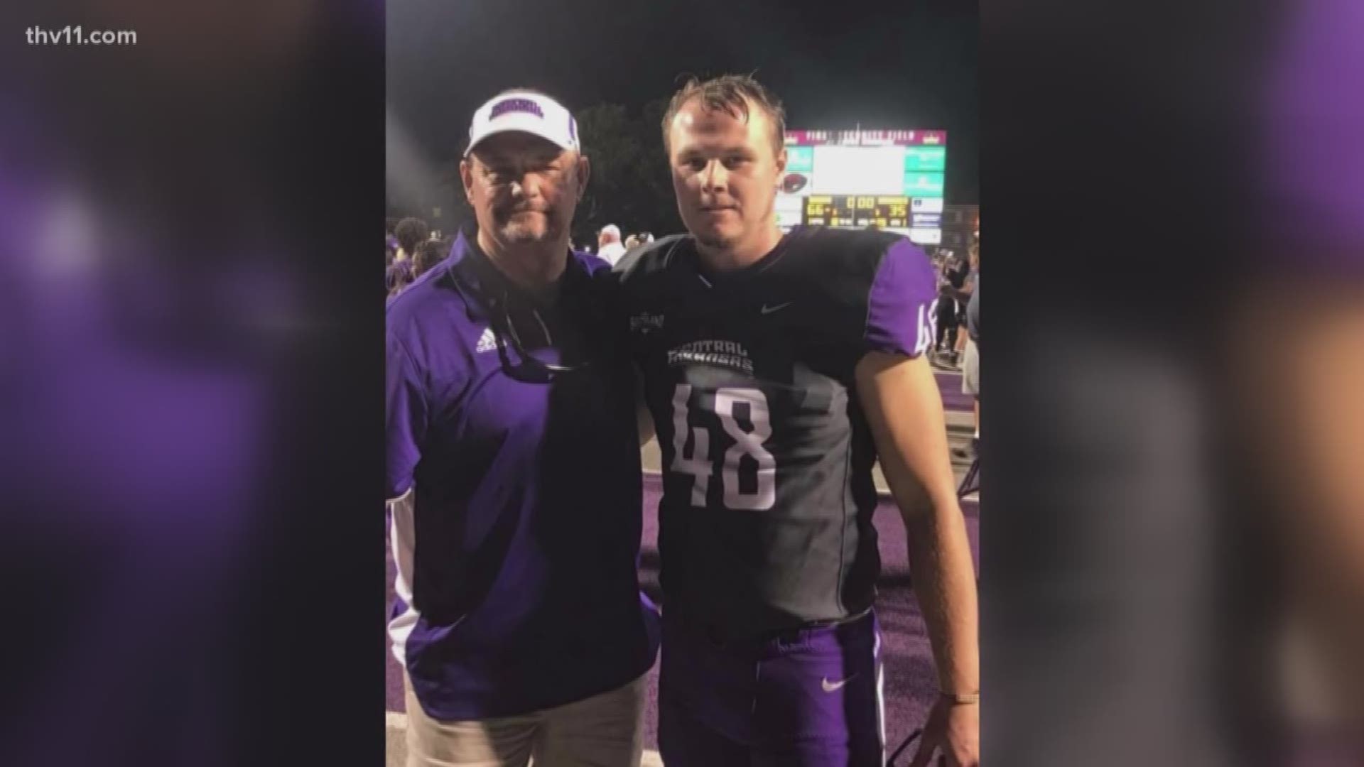 UCA Bear honors late father on the field