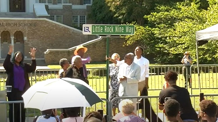 Street in front of Central High School renamed to honor Little Rock Nine