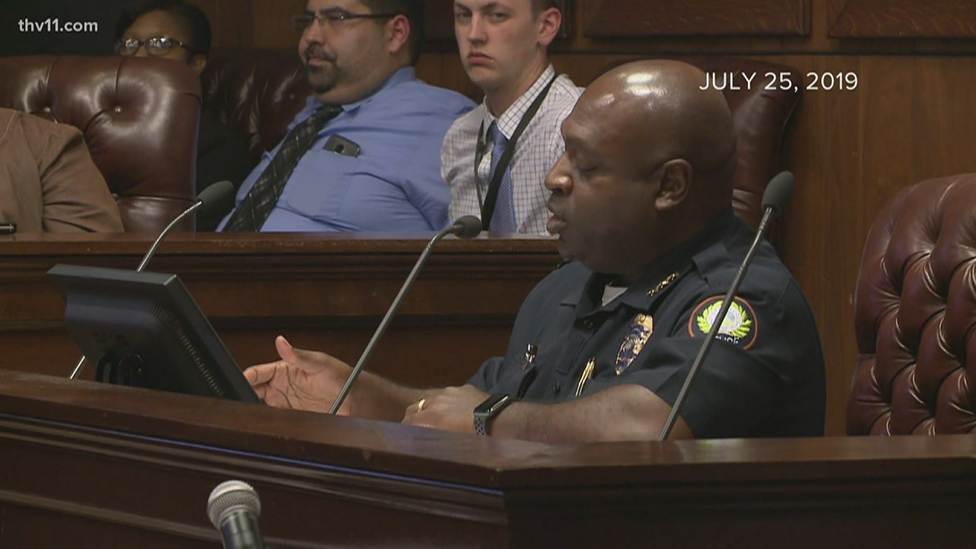 Little Rock Police Department Assistant Chief Hayward Finks is suing Chief Keith Humphrey and the city - over his testimony during Officer Charles Starks' hearing.