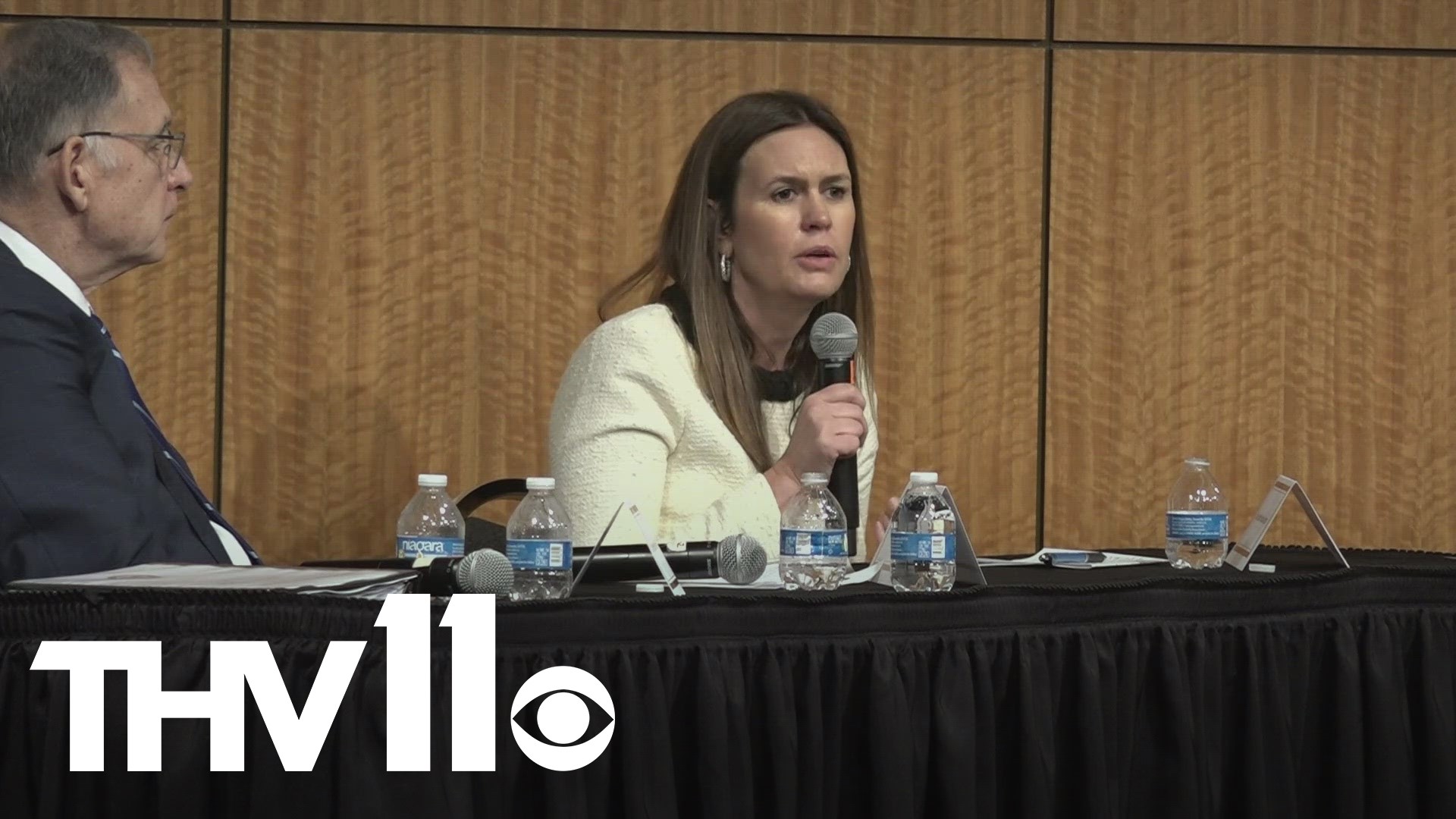 Governor Sarah Sanders, Senator John Boozman, and Congressman French Hill hosted a roundtable discussion to discuss maternal health in the state of Arkansas.