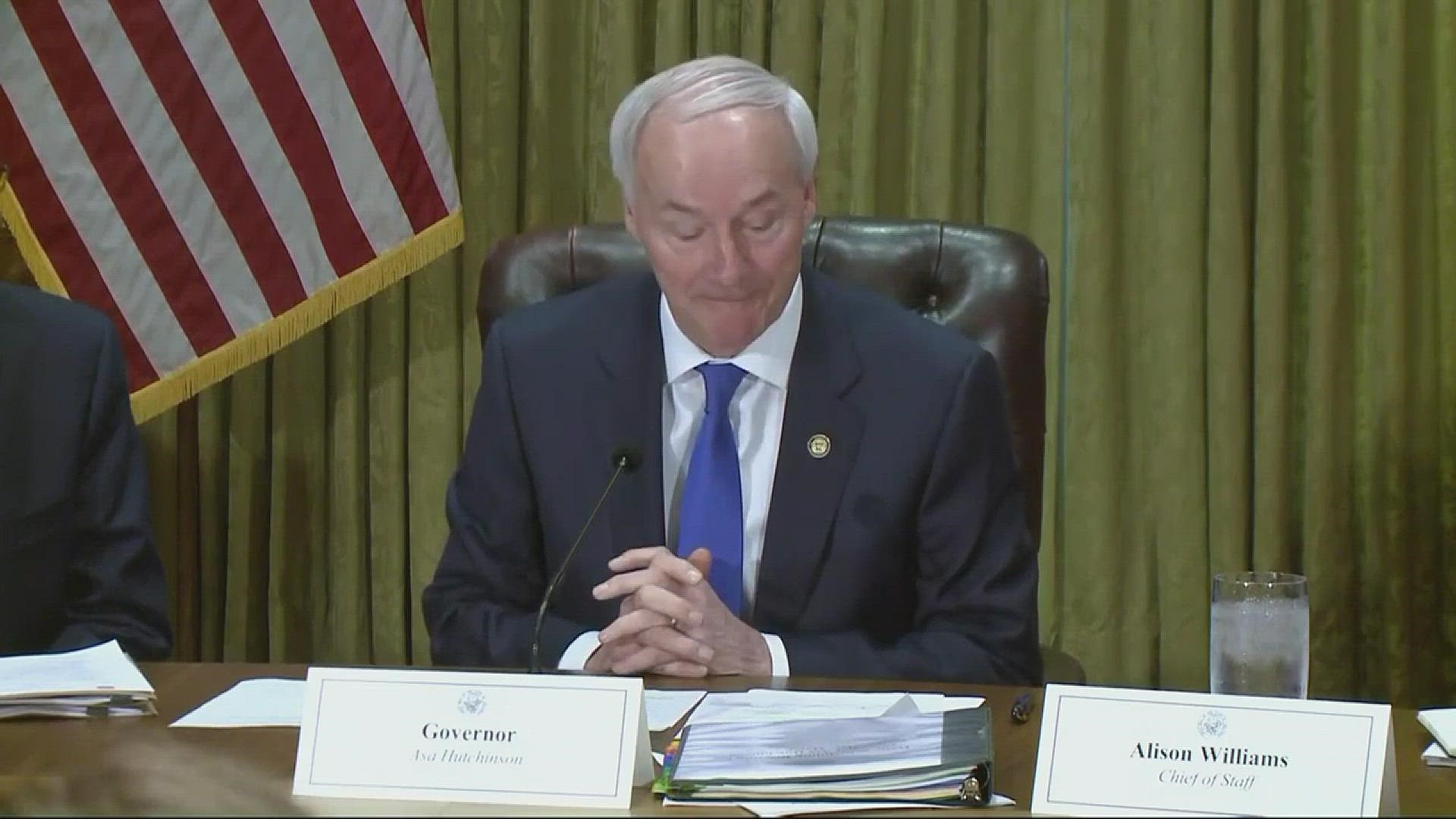 According to Gov. Asa Hutchinson, the first case presumptive COVID-19 case in Arkansas has been confirmed out of a Pine Bluff hospital.