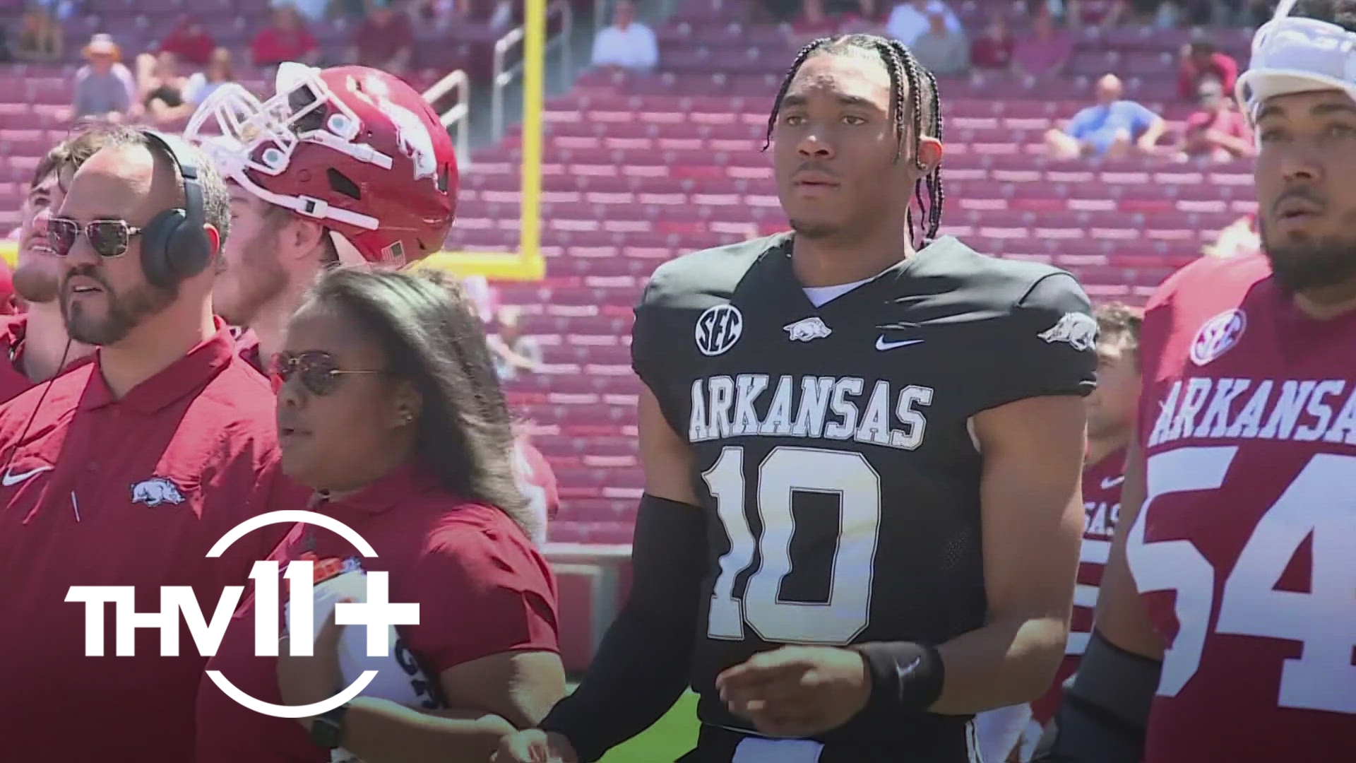 The Hogs are retooling their offense with Taylen Green and Bobby Petrino as Arkansas prepares to open the season at War Memorial Stadium on August 29.