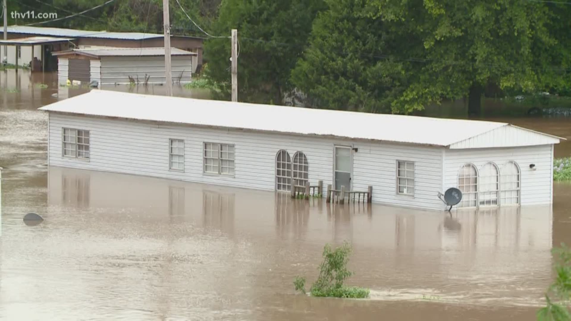 The city of Pendleton sees major flooding.