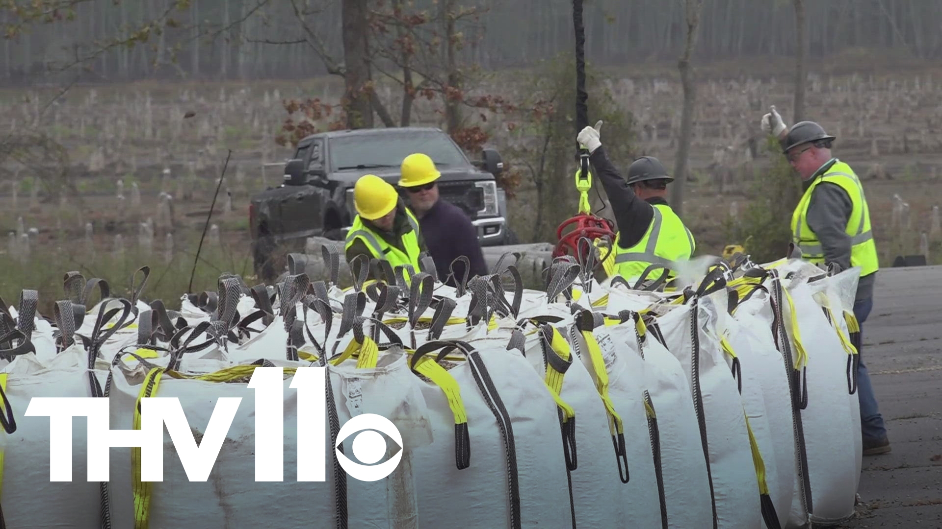 The AGFC dropped 600,000 pounds of gravel as part of ongoing renovation efforts at Lake Conway, with hopes of creating habitats for future fish.