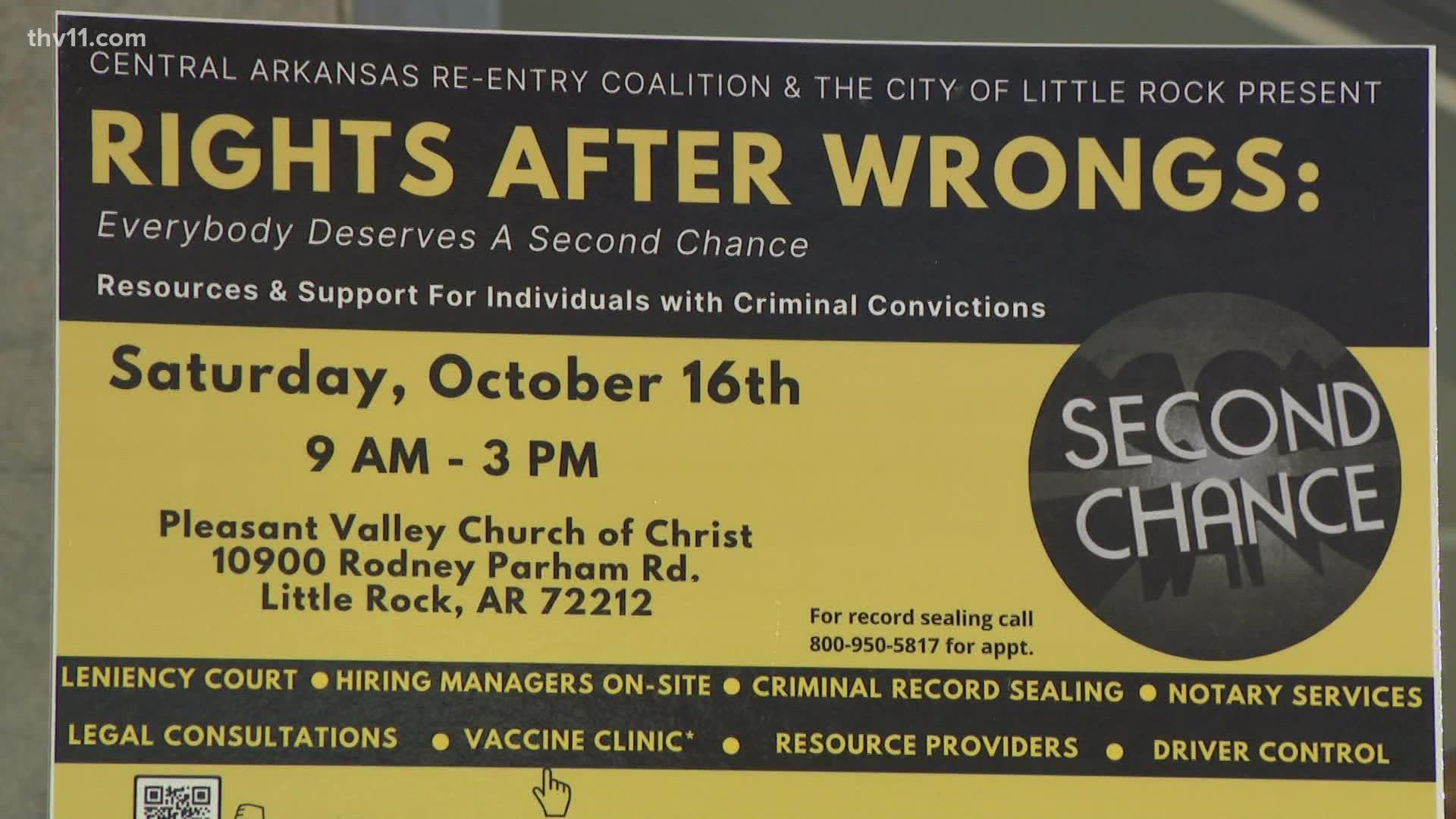 The City of Little Rock will host the Rights after Wrongs event this weekend.