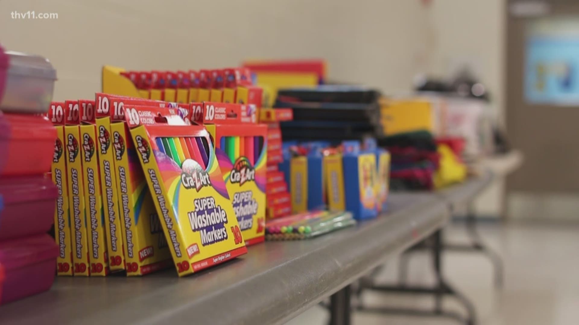 Parents of students at one Pulaski County school won't have as much back to school shopping to do this year, thanks to a donation from one local church.