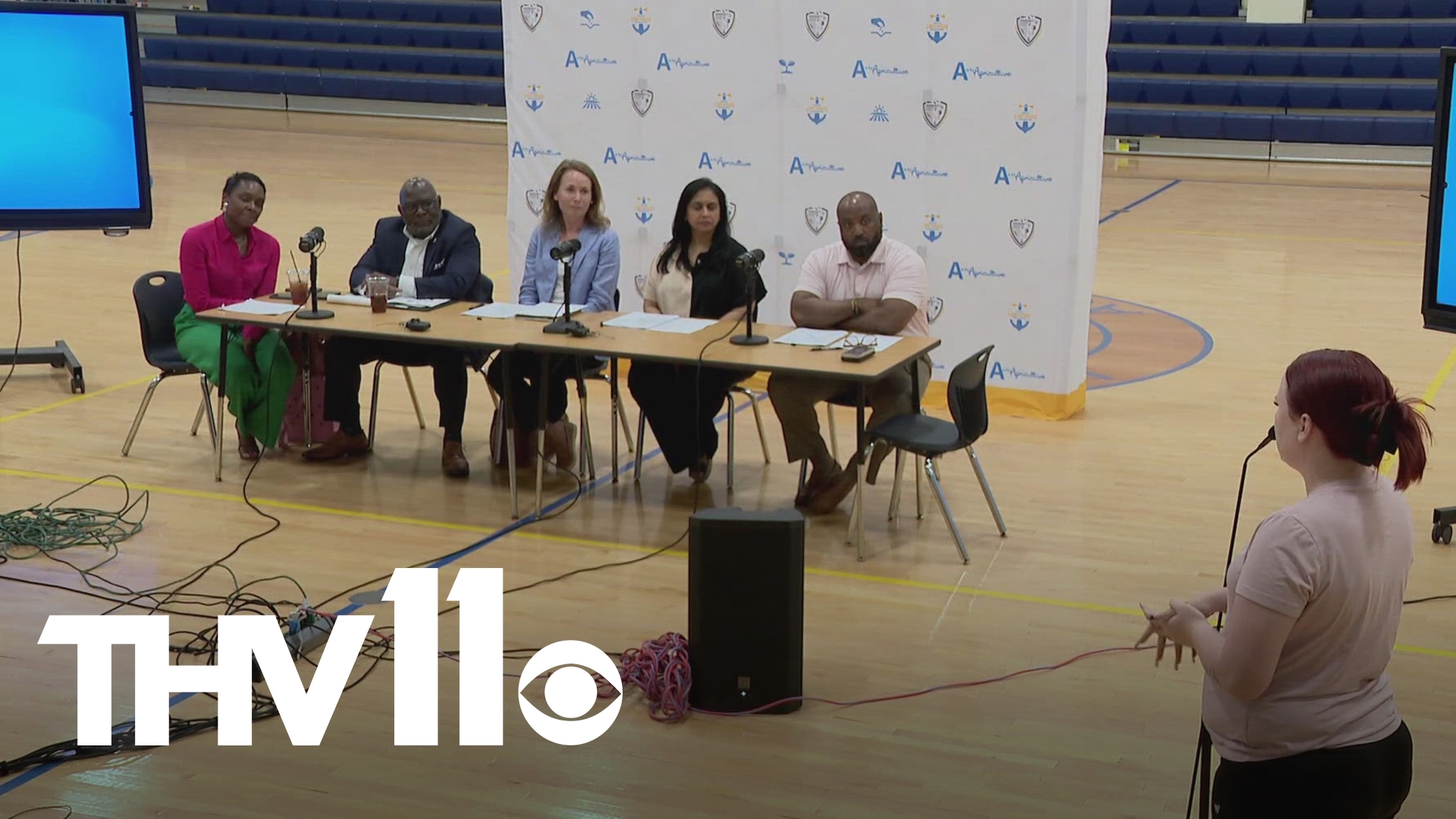 Students and parents showed up on Monday evening to push back against a merger between Arkansas Lighthouse schools and the Jacksonville North Pulaski School District