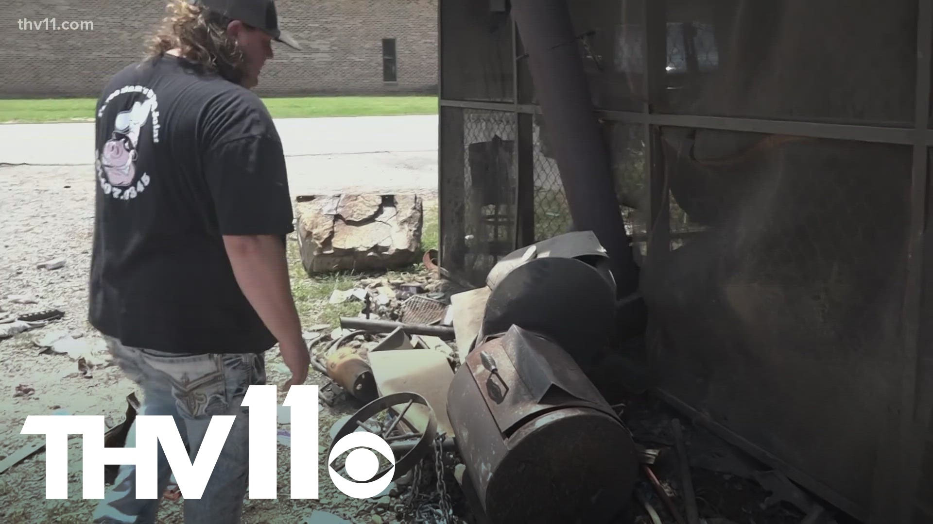 Three Sam's BBQ Joint is figuring out what to do now after a car crashed into the building early on Wednesday morning.