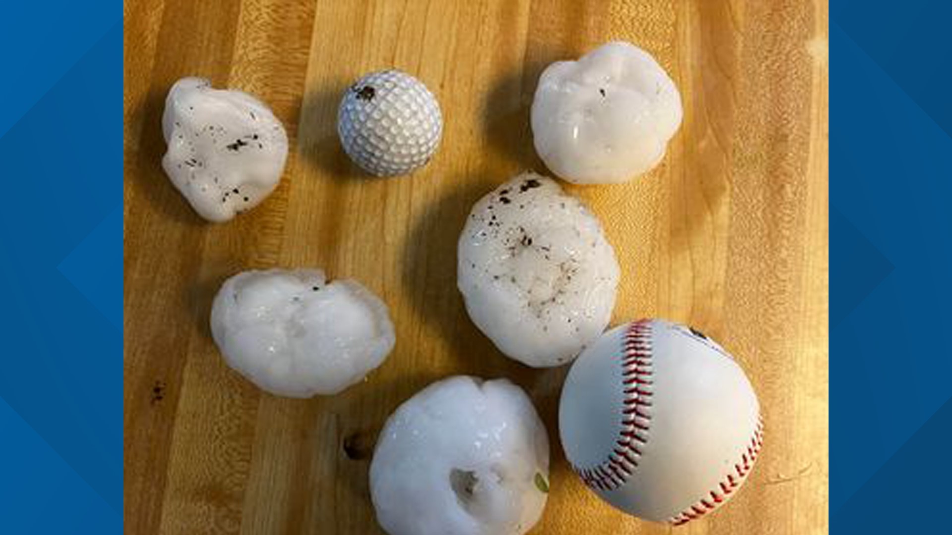Hail blankets Central Arkansas