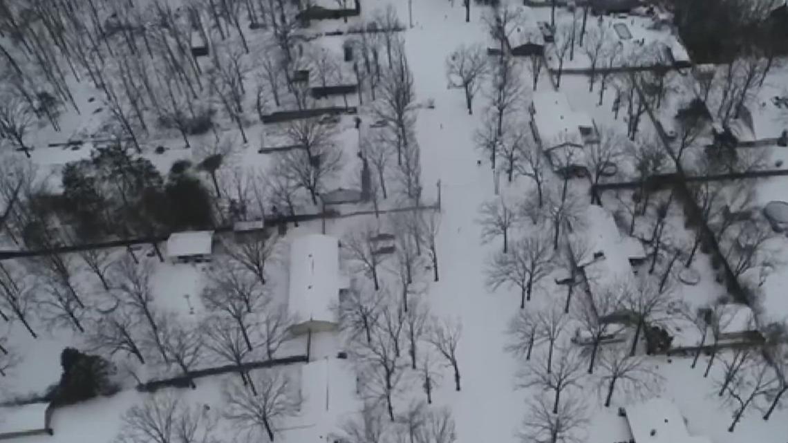 How much snow and sleet did we get in Arkansas?