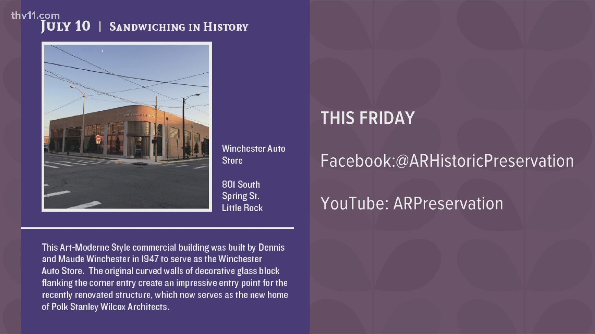 You'll want to check out the online "Sandwiching in History" tour as they highlight the Winchester Auto Store.