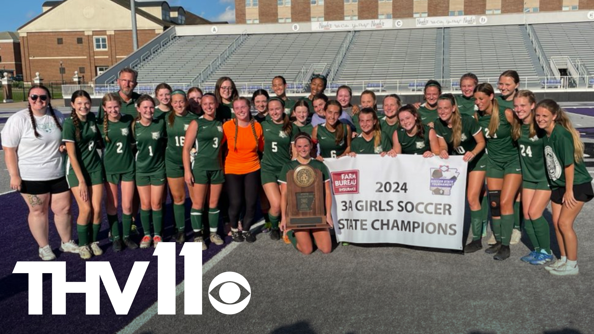 The Wildcats scored five goals in the second half to capture the Class 3A girls soccer state championship for the second year in a row.