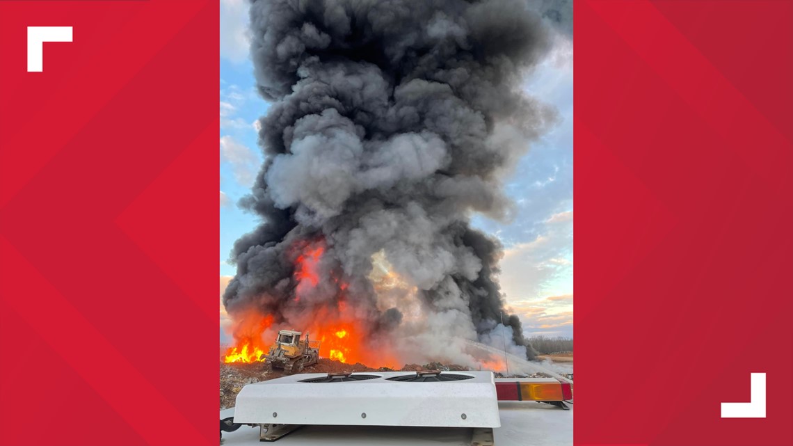 Mayflower Fire Department on scene of landfill fire - Vimarsana News
