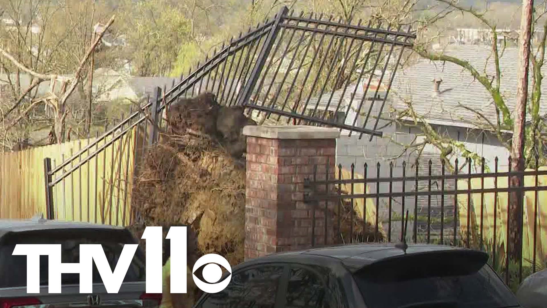 Ian Russell was live at Green Mountain Drive, where storms left the area with major damage.