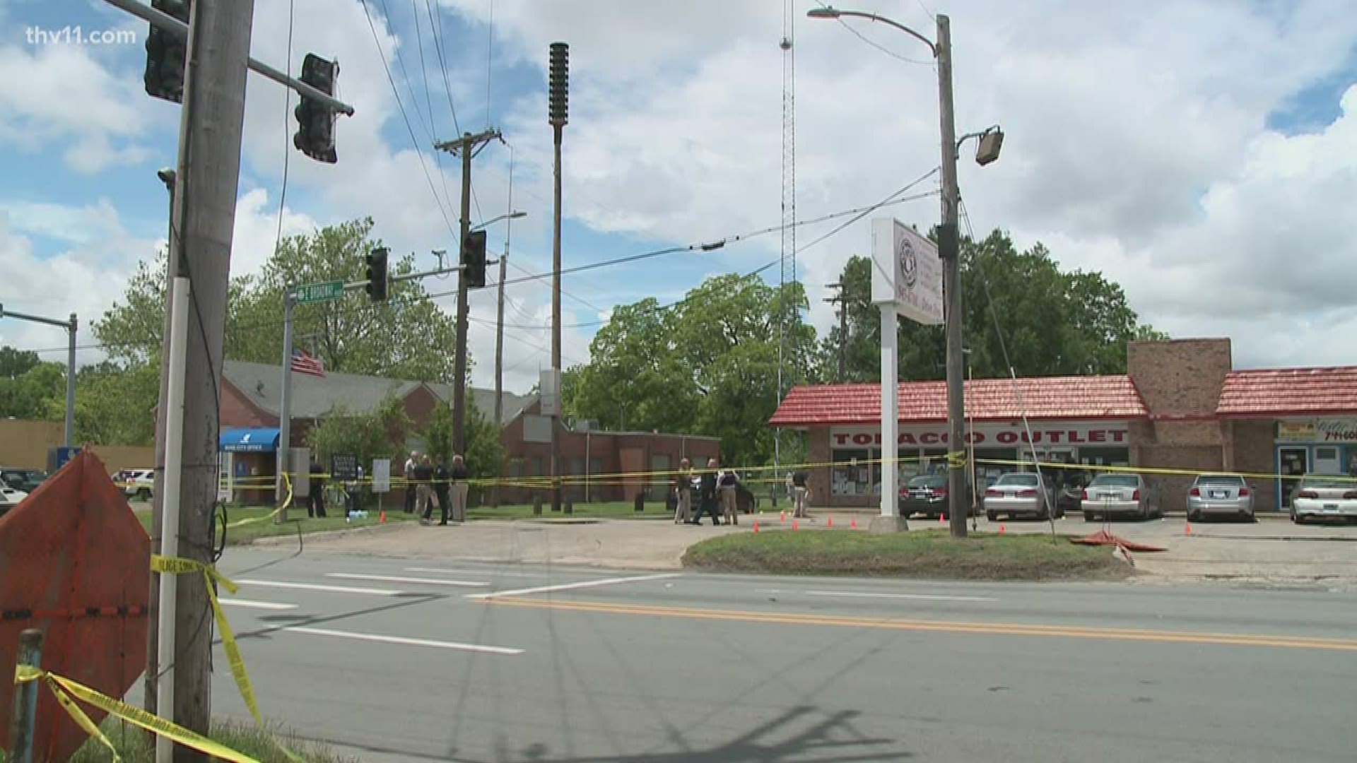 North Little Rock police are investigating after an officer-involved shooting that left one male suspect injured Thursday afternoon.