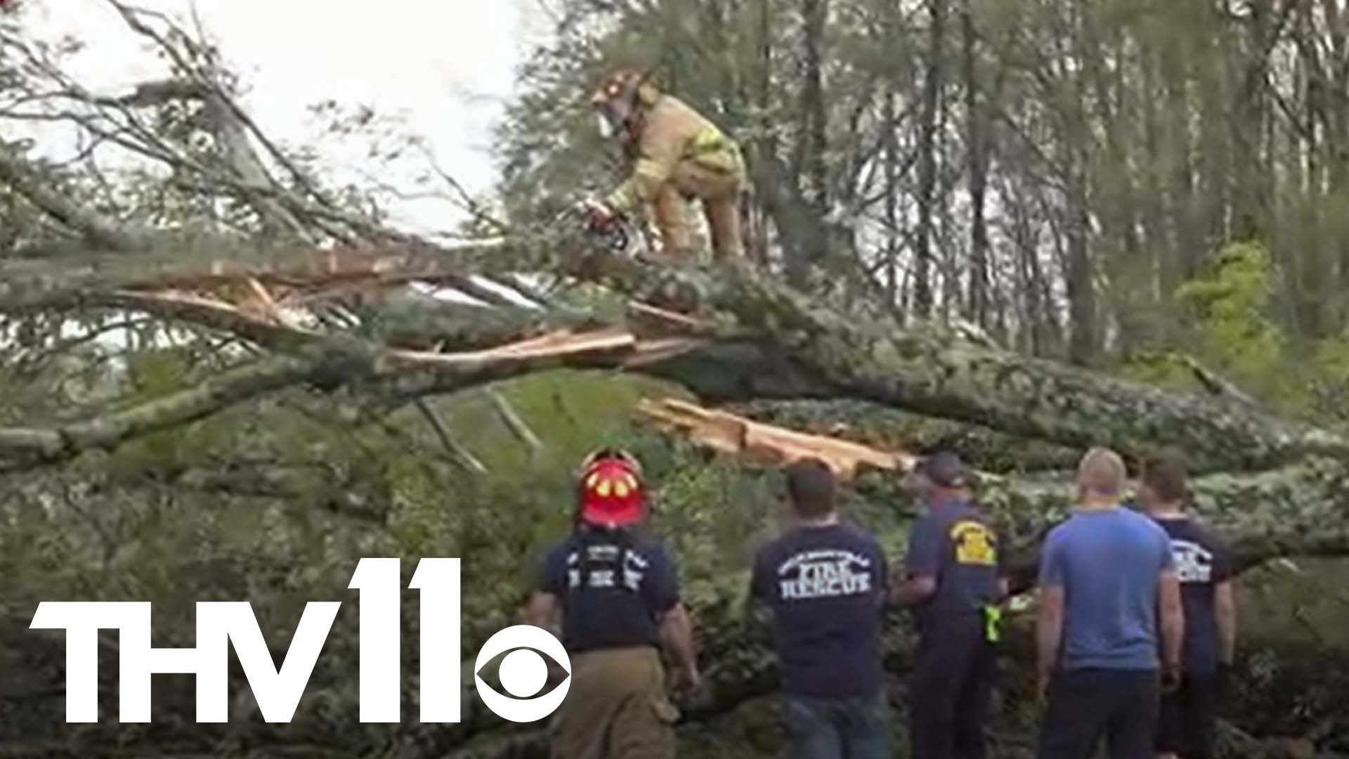 Julissa Garza traveled to Jacksonville where she analyzed the tornado damage in Jacksonville.