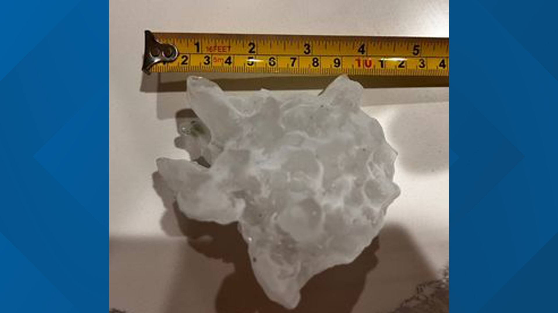 Hail blankets Central Arkansas