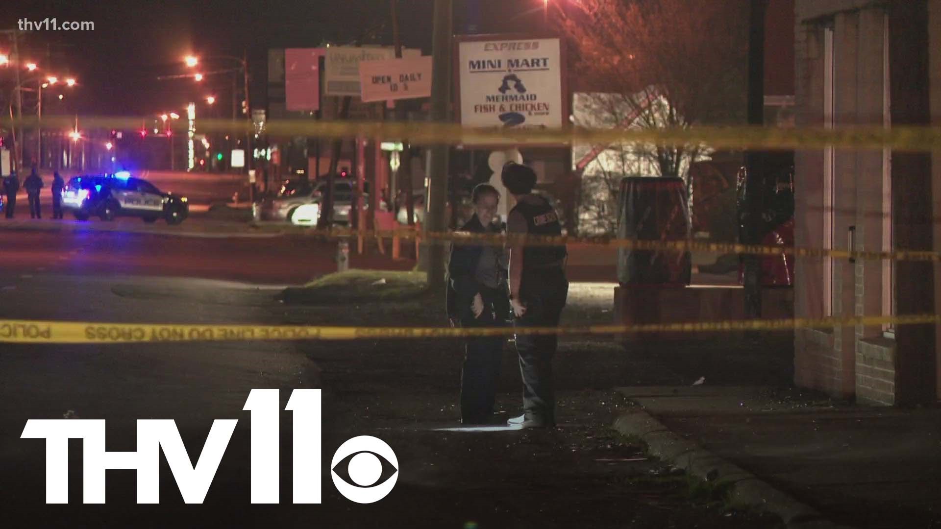 Two people were killed, and five more were injured in a pair of shootings in Little Rock on Sunday night.