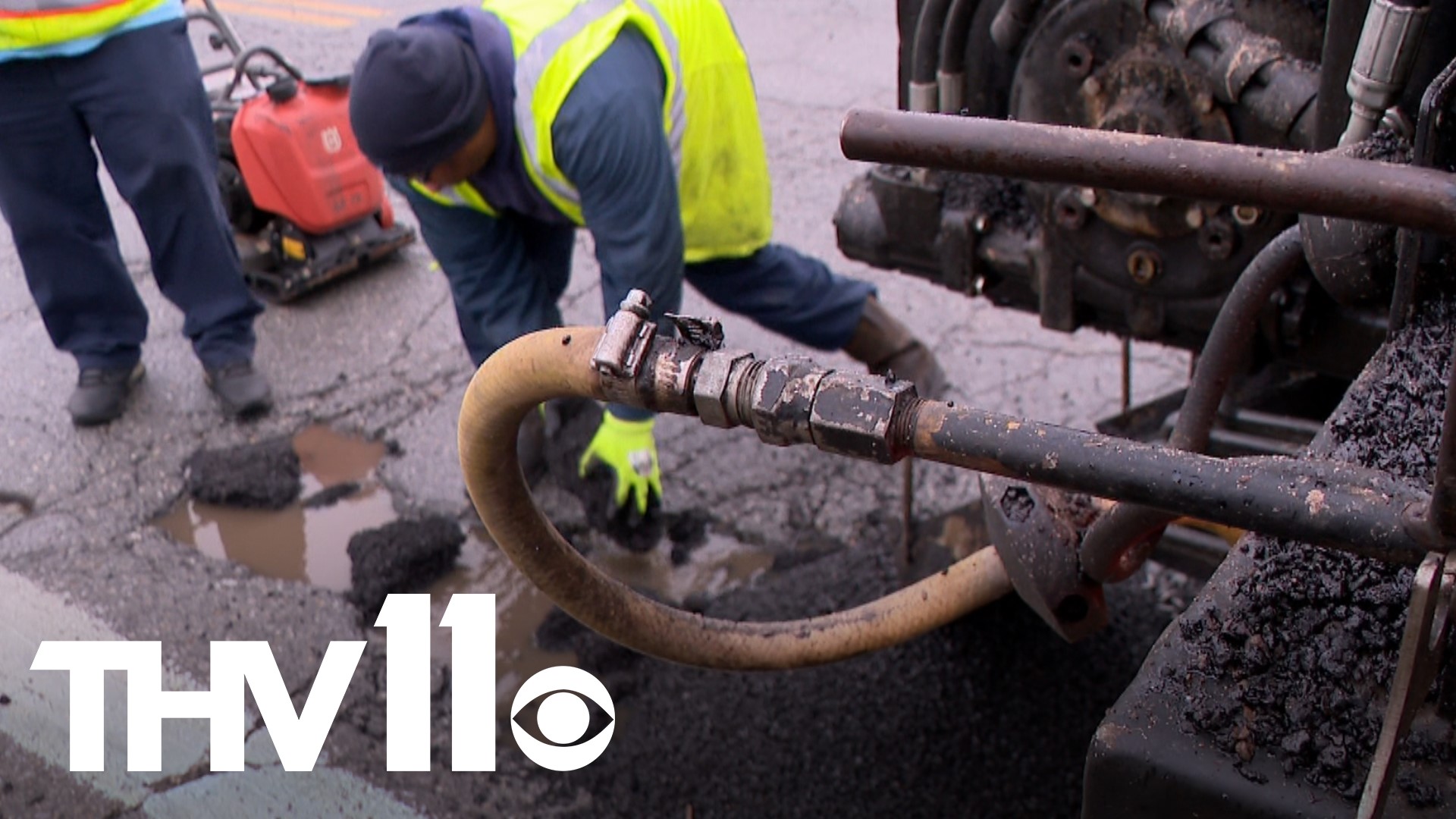 Street crews are working to get roads in better shape after the winter weather tore up Arkansas roads and created potholes, making a bumpy commute for many.