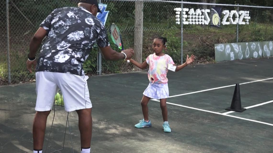 The Little Rock coach is trying to inspire young people to play tennis
