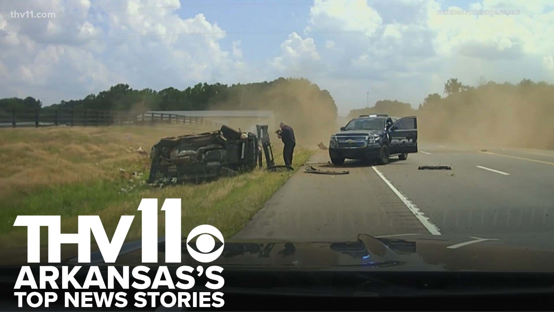 Jurnee Taylor presents Arkansas's top news stories for May 26, 2023, including dashcam footage from a deadly police chase in Sheridan.