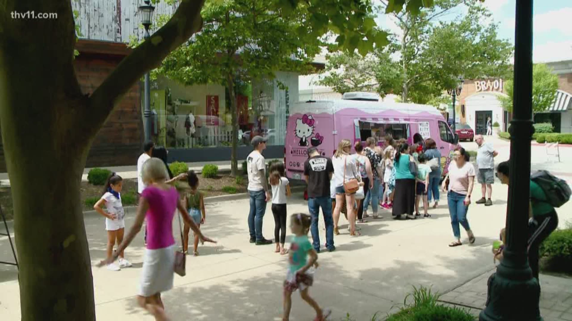 It was an exciting day for 'Hello Kitty' fans in Little Rock. The Hello Kitty Cafe truck rolled into the city for the first time.
