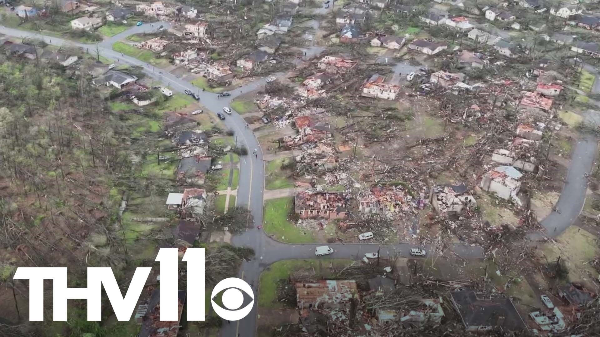 Here's an update as of 7:30 a.m. Saturday morning of the extent of the damage caused by the devastating storms that moved through Arkansas.