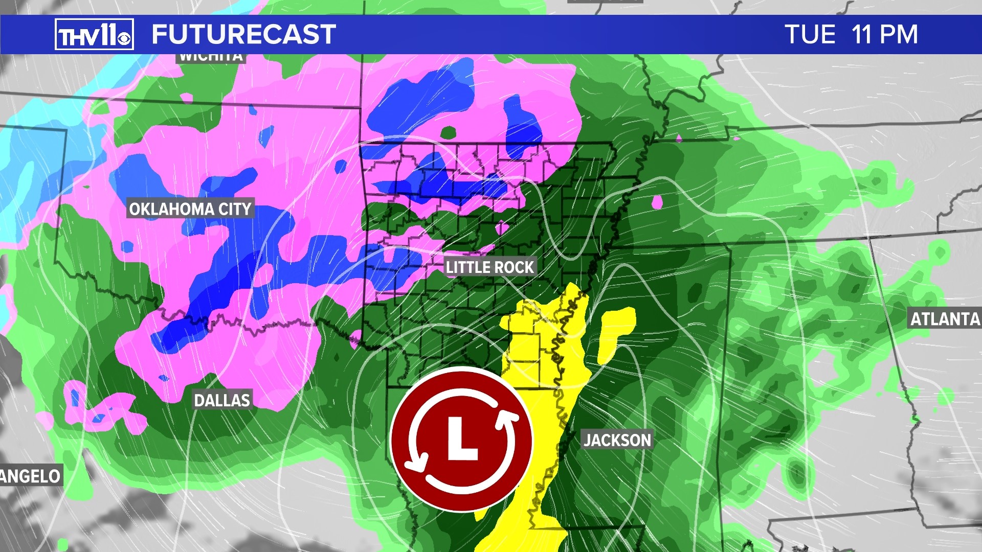 Impactful snowfall possible in Arkansas