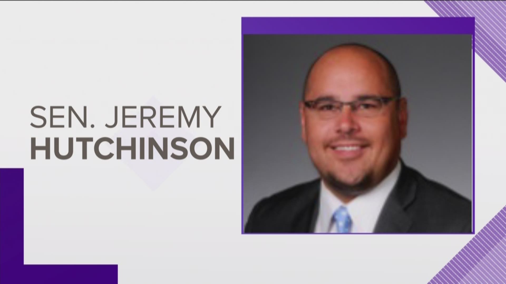 State Senator Jeremy Hutchinson resigns, amid a corruption scandal.